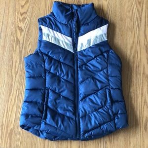 navy blue vest